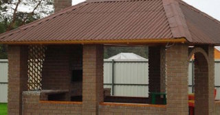 Беседка из кирпича под ключ в Кимрах цена от 3242 рублей - Строй-Кмы