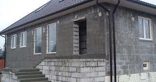 Фасад из газобетона для дома в Кимрах - Строй-Кмы, качественная отделка от 2091 руб.